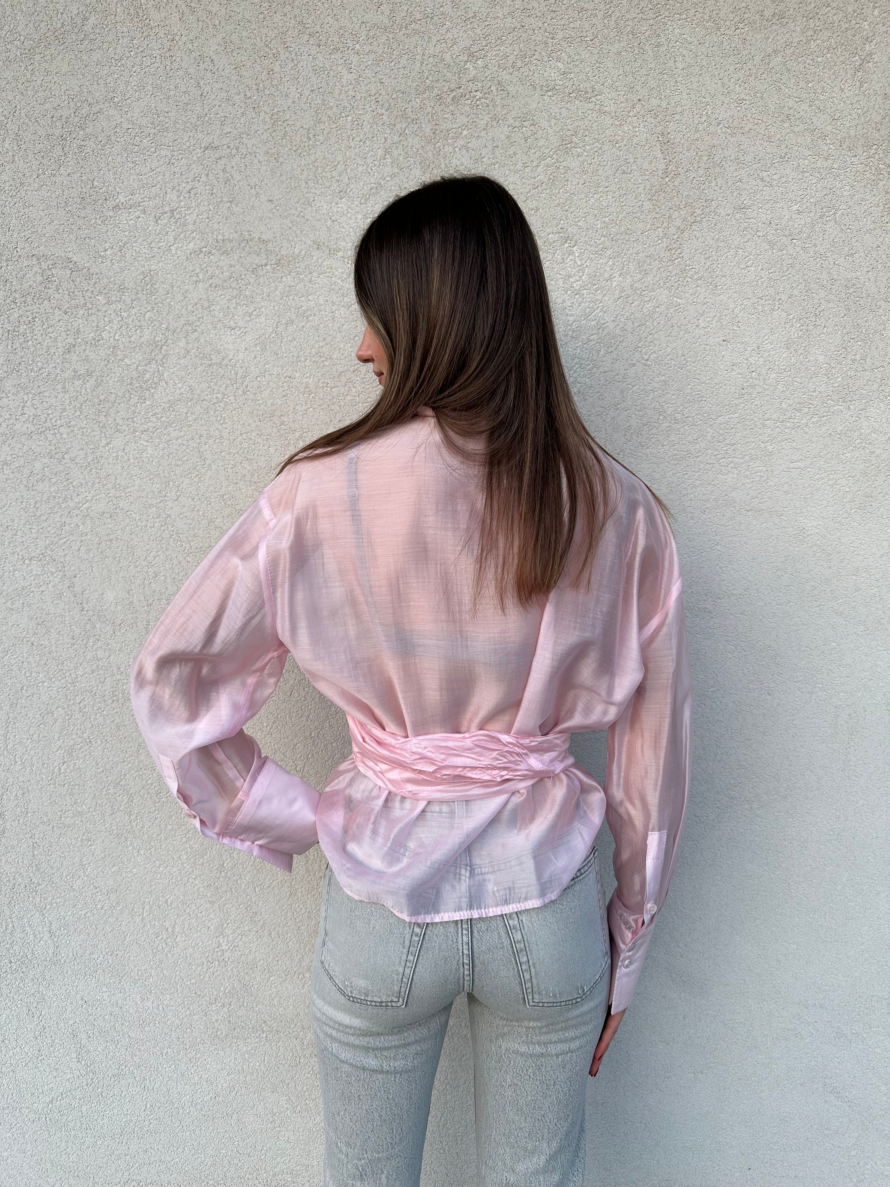 Camicia intrecciata ROSA - VICOLO