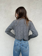 Maglioncino crop trecce GRIGIO - HINNOMINATE