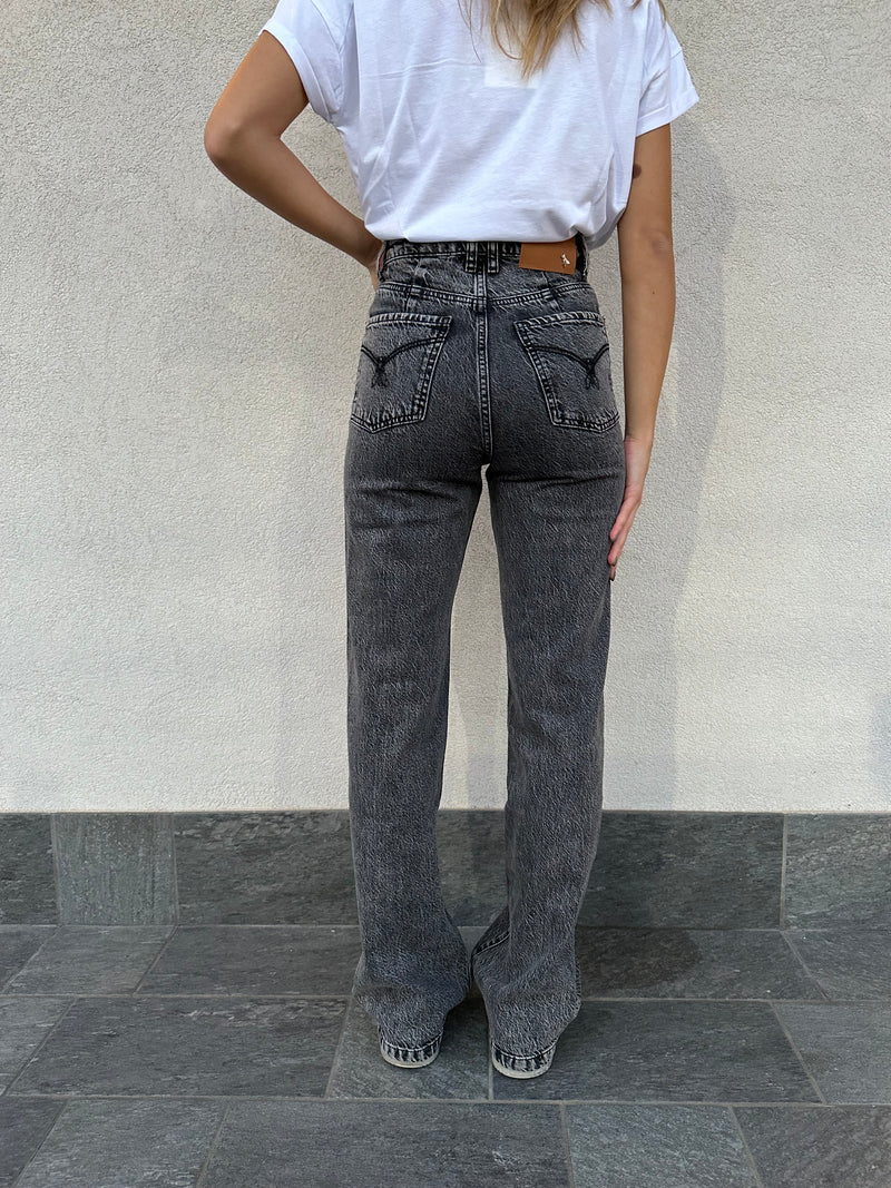 Jeans wide leg grigio - PATRIZIA PEPE