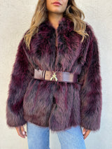 Ecopelliccia fluffy BORDEAUX - PATRIZIA PEPE