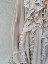 Abito rouches CREMA - ANNAROCK