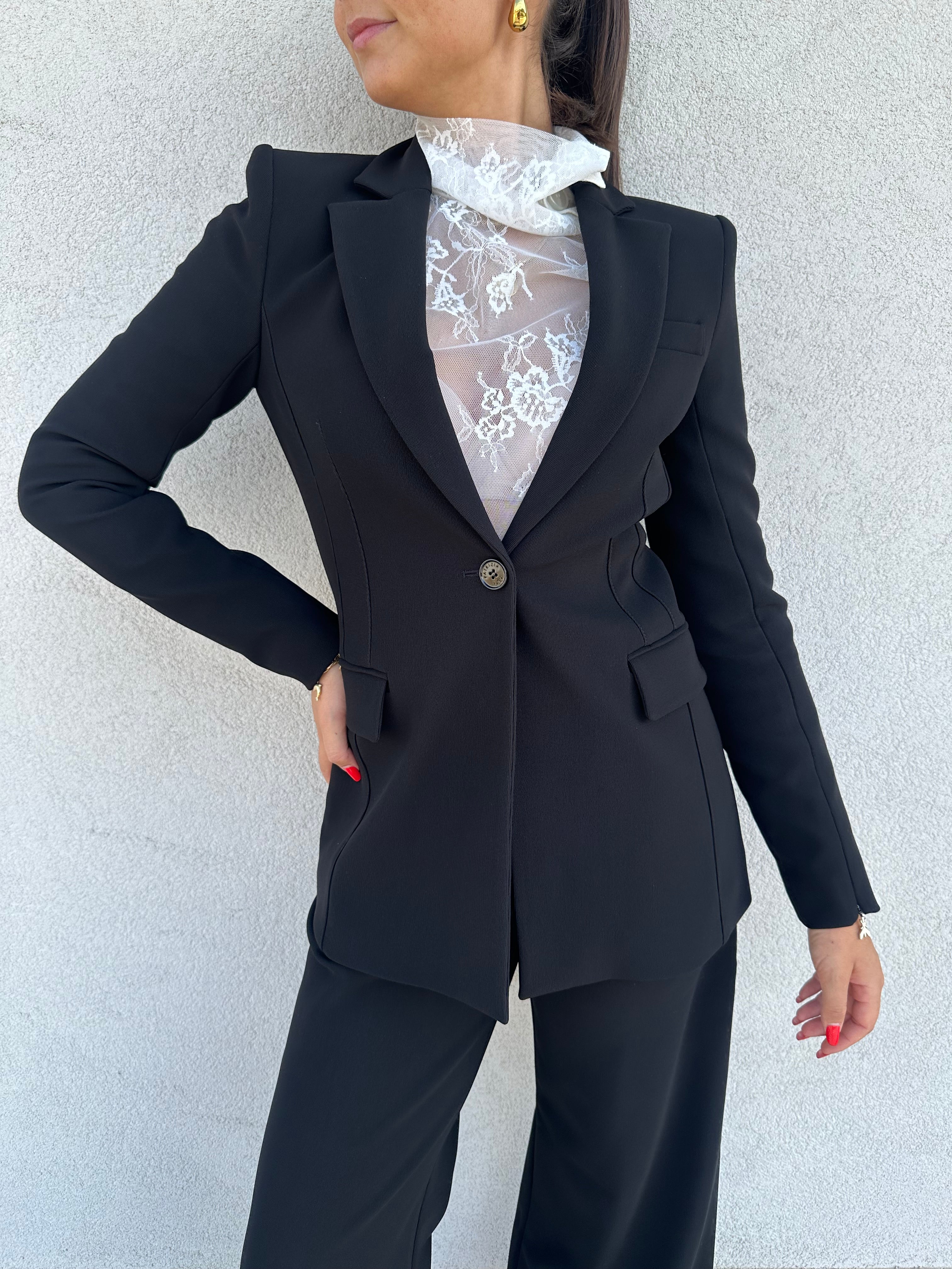 Giacca slim NERA - PATRIZIA PEPE