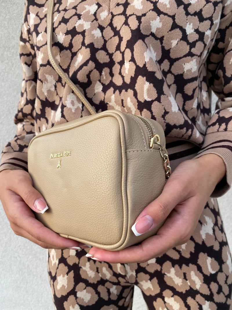 Camera bag con catena BEIGE - PATRIZIA PEPE
