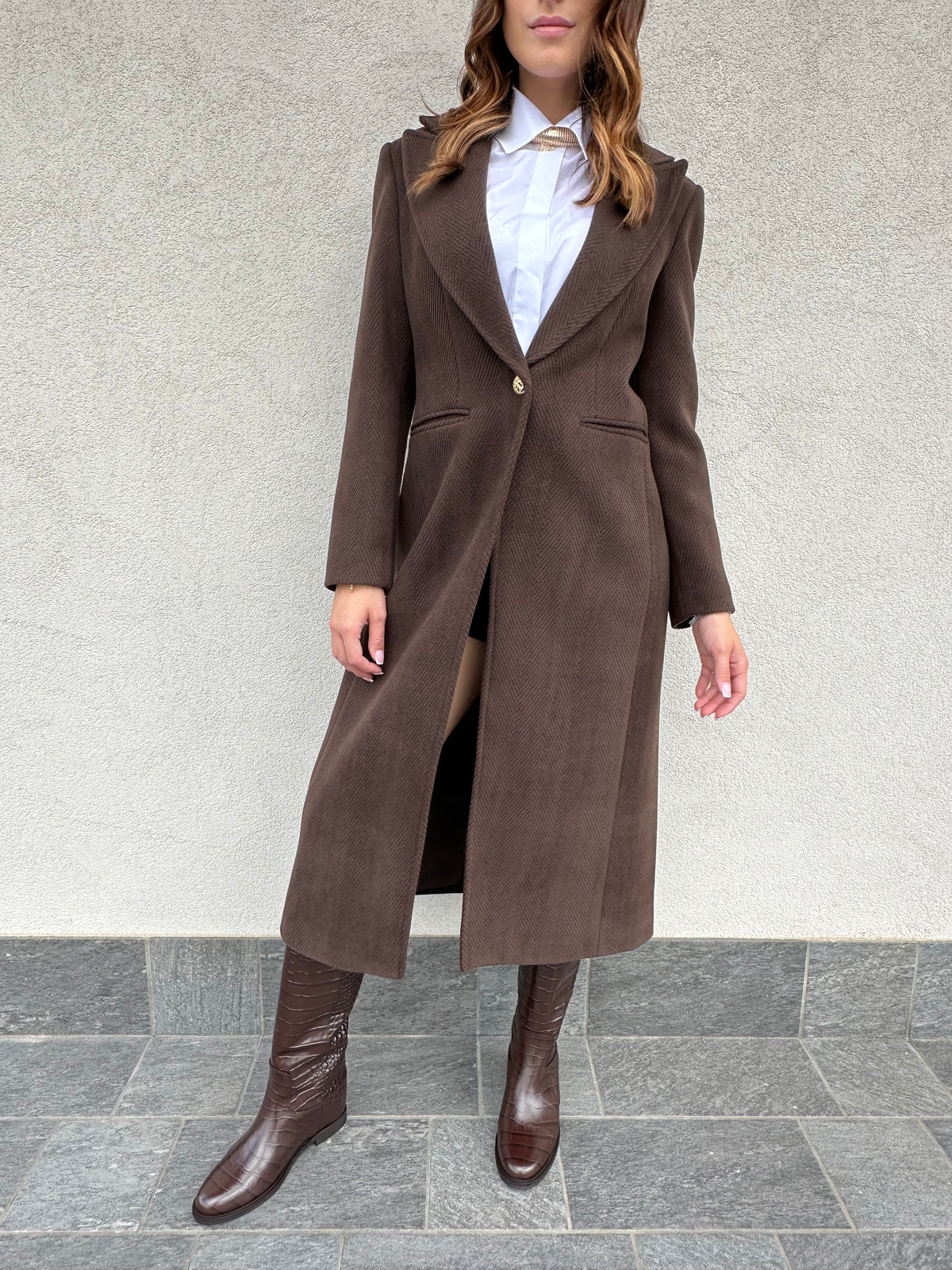 Cappotto lungo MORO - SILENCE LIMITED