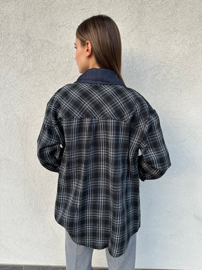 Camicia check strass - CORSARO