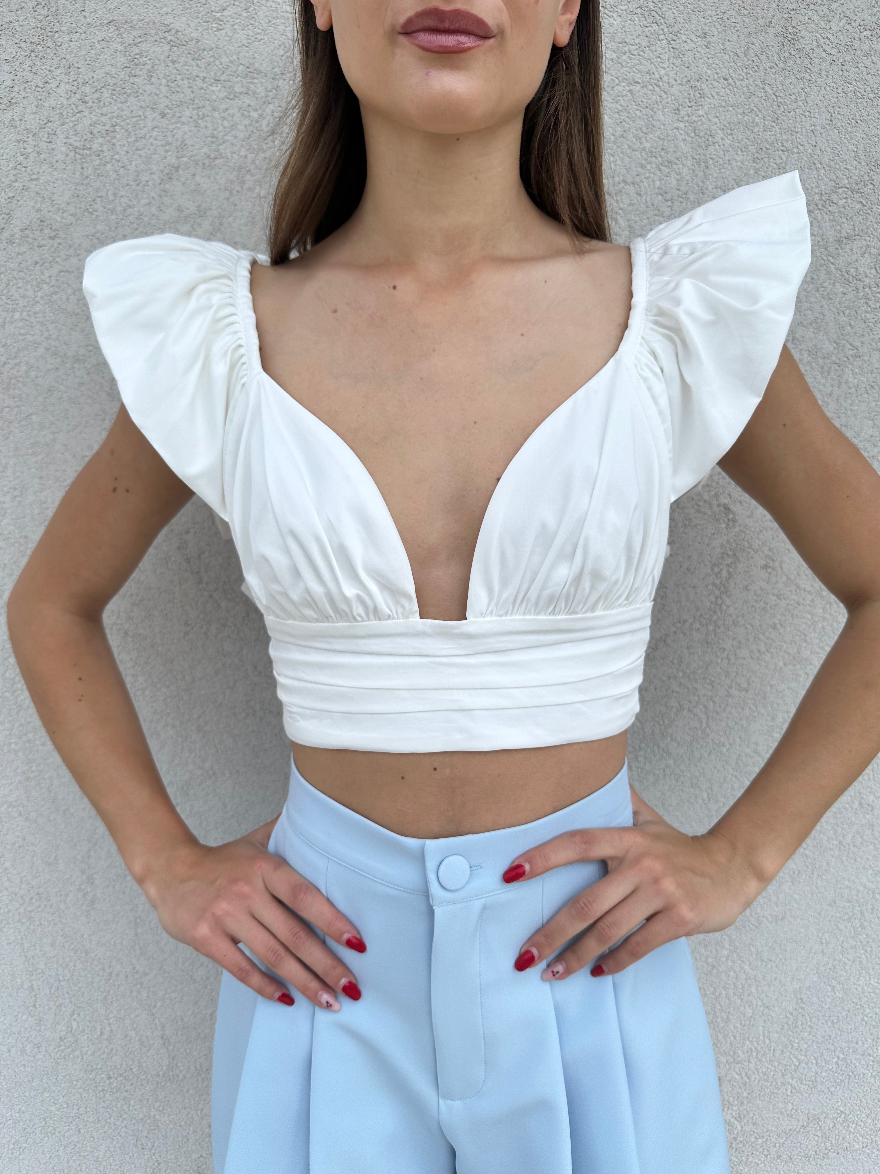Top romantico BIANCO - SILENCE LIMITED