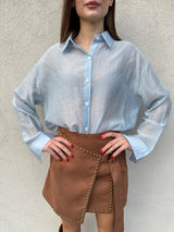 Camicia strass AZZURRA - ANNAROCK