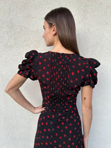 Abito Kristel ROSELLINE NERO - MAR DE MARGARITAS