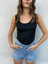 Canotta lurex NERA - VICOLO