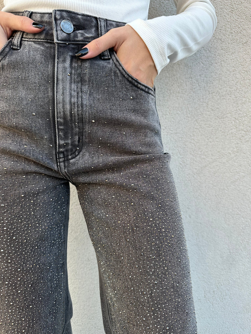 Jeans strass scuro - ANNAROCK