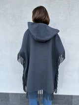 Mantella frange GRIGIA - VICOLO