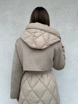 Cappotto mix piumino BEIGE - VICOLO