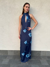 Abito lungo FIORI BLU - MAR DE MARGARITAS