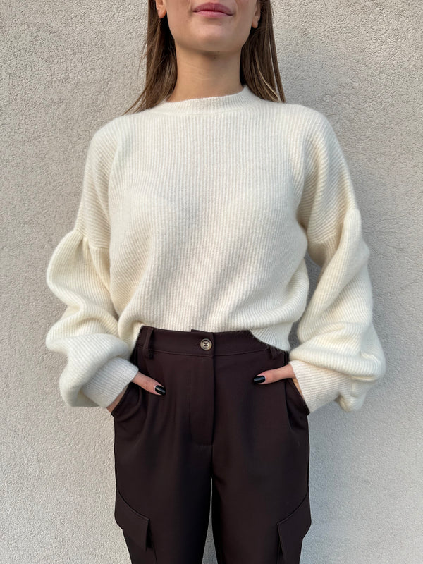 Maglioncino baloon PANNA - VICOLO