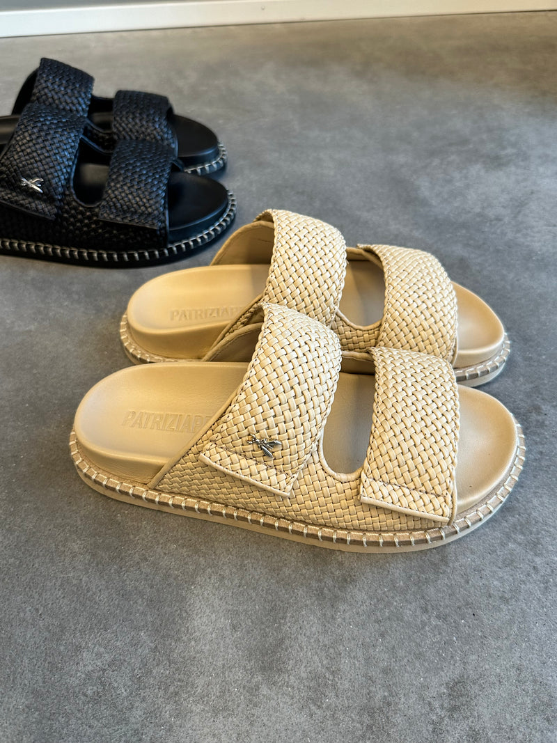Ciabatte intrecciate BEIGE - PATRIZIA PEPE