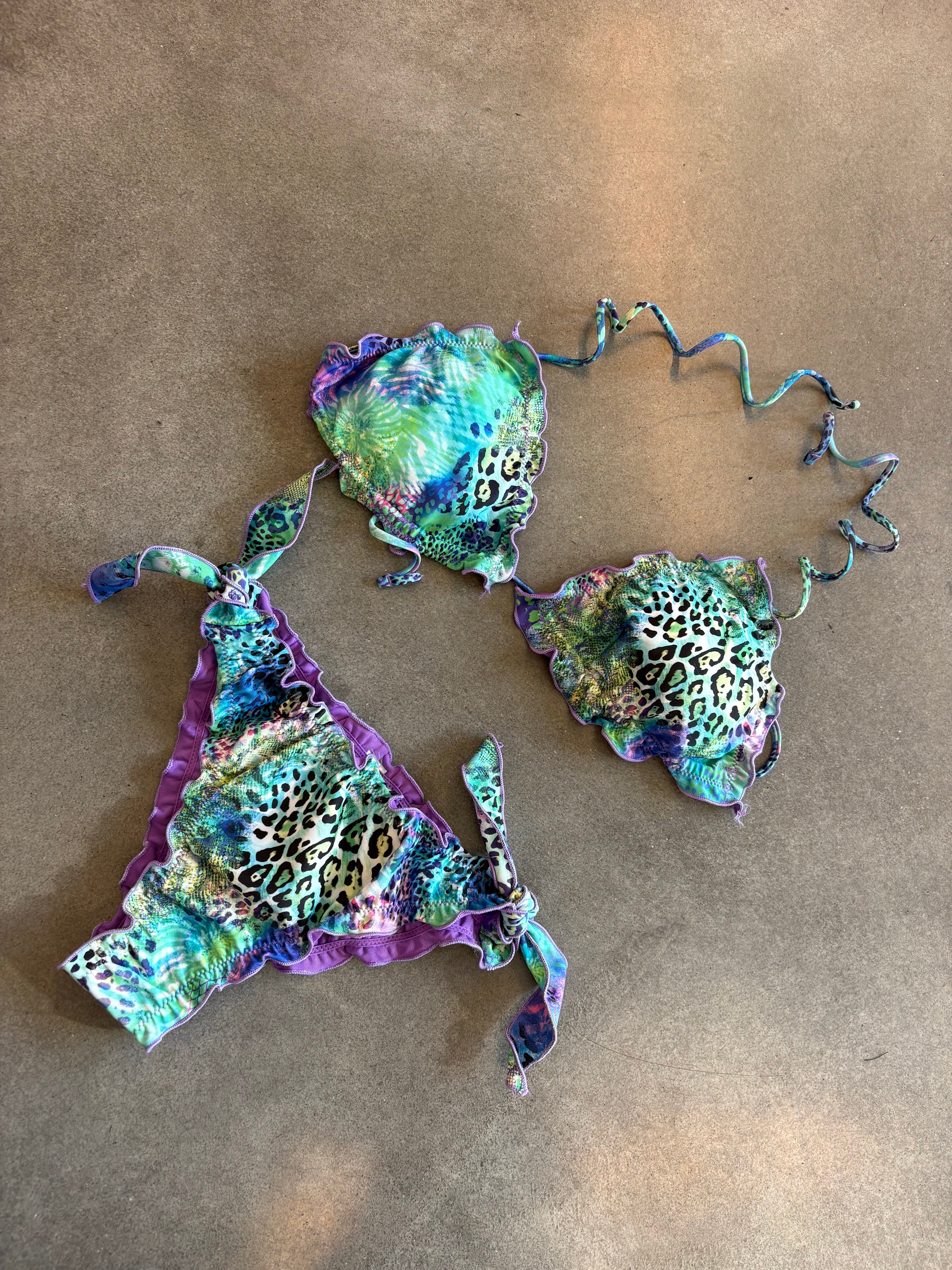 Bikini triangolo frou frou PATCH ANIMALIER - 4GIVENESS