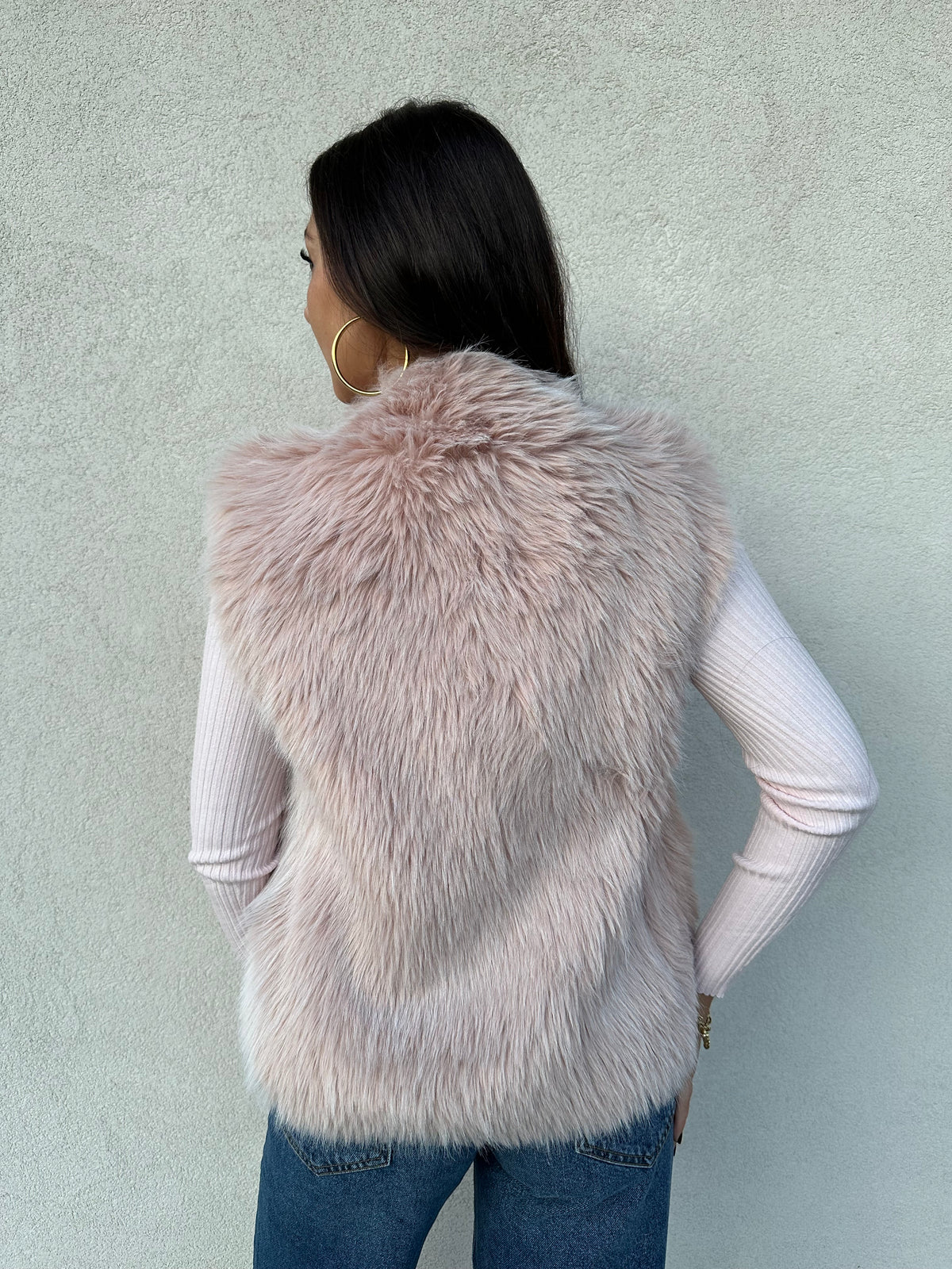 Ecopelliccia gilet ROSA - PATRIZIA PEPE