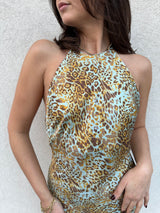 Abito KEIRA animalier sky - SILENCE LIMITED