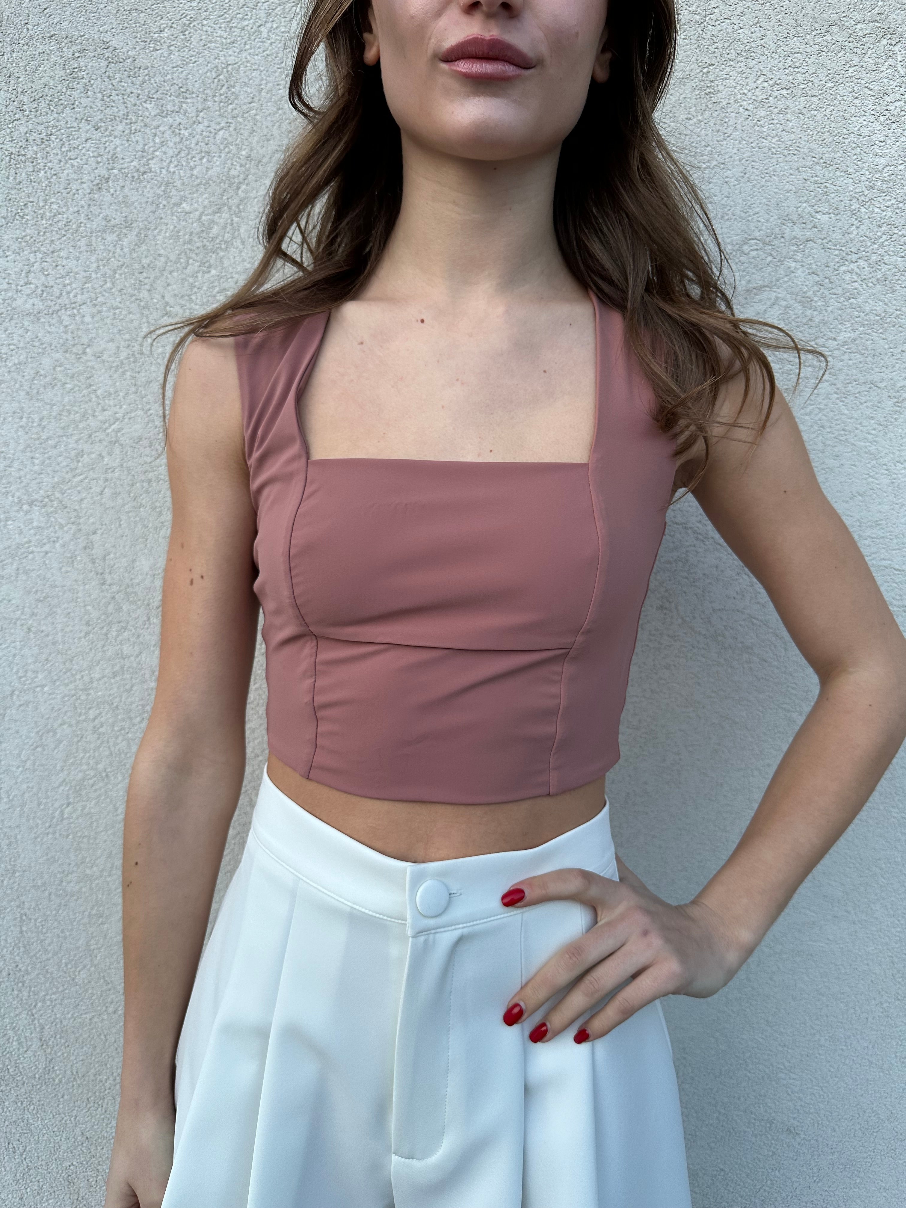 Top squadrato TERRACOTTA - PATRIZIA PEPE