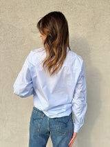 Camicia strass azzurra - VICOLO