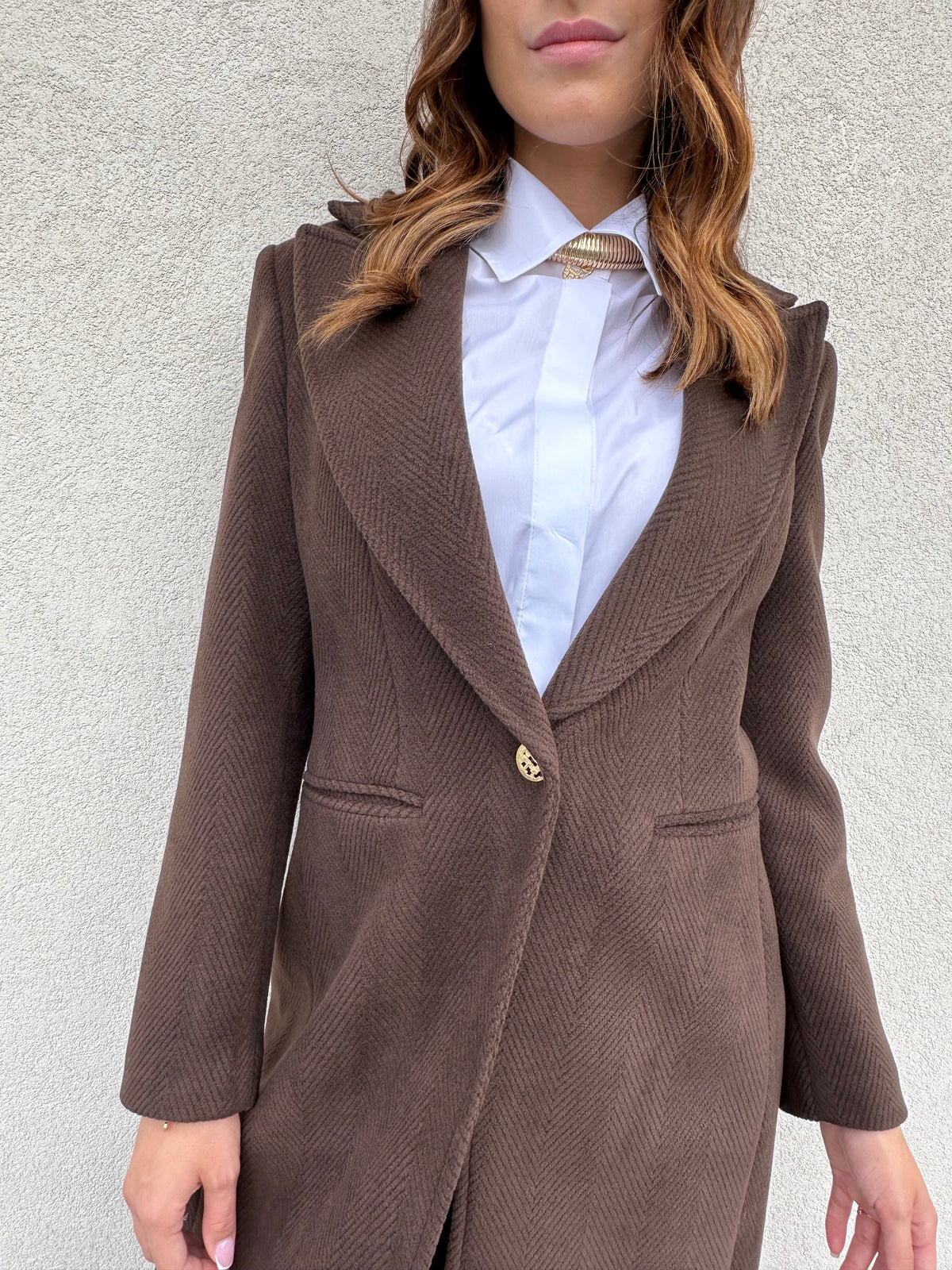 Cappotto lungo MORO - SILENCE LIMITED