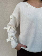 Maglione fiocchetti PANNA - KONTATTO