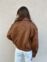 Bomber ecopelle CUOIO - VICOLO