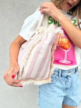 Borsa MAXI riga rosa - HINNOMINATE