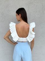 Top romantico BIANCO - SILENCE LIMITED