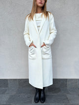 Cappotto lungo LATTE - VICOLO