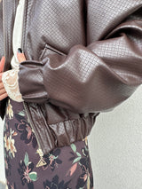 Bomber intrecciato MORO - SILENCE LIMITED