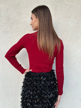 Lupetto costine CILIEGIA - KONTATTO