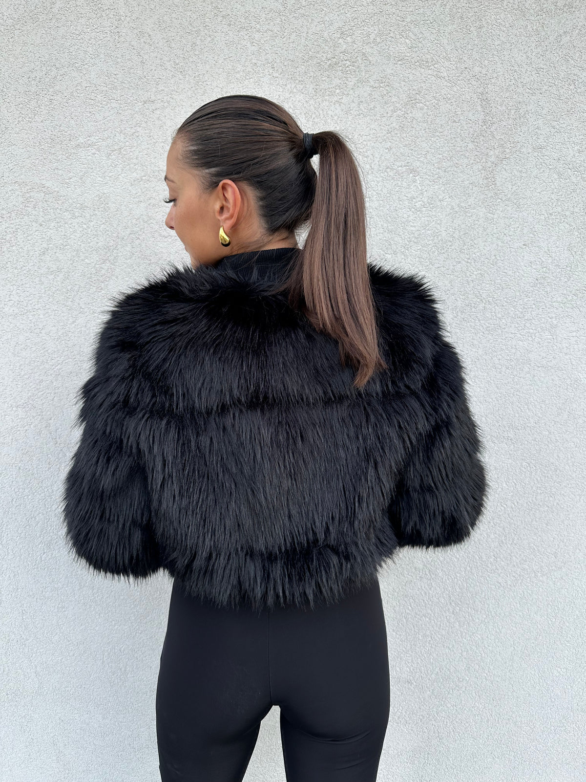 Ecopelliccia bomber NERA - PATRIZIA PEPE
