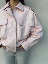 Bomber ecopelle ROSA - VICOLO