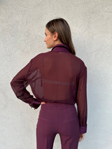 Camicia trasparente BORDEAUX - SILENCE LIMITED
