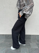 Pantalone fluido NERO - VICOLO