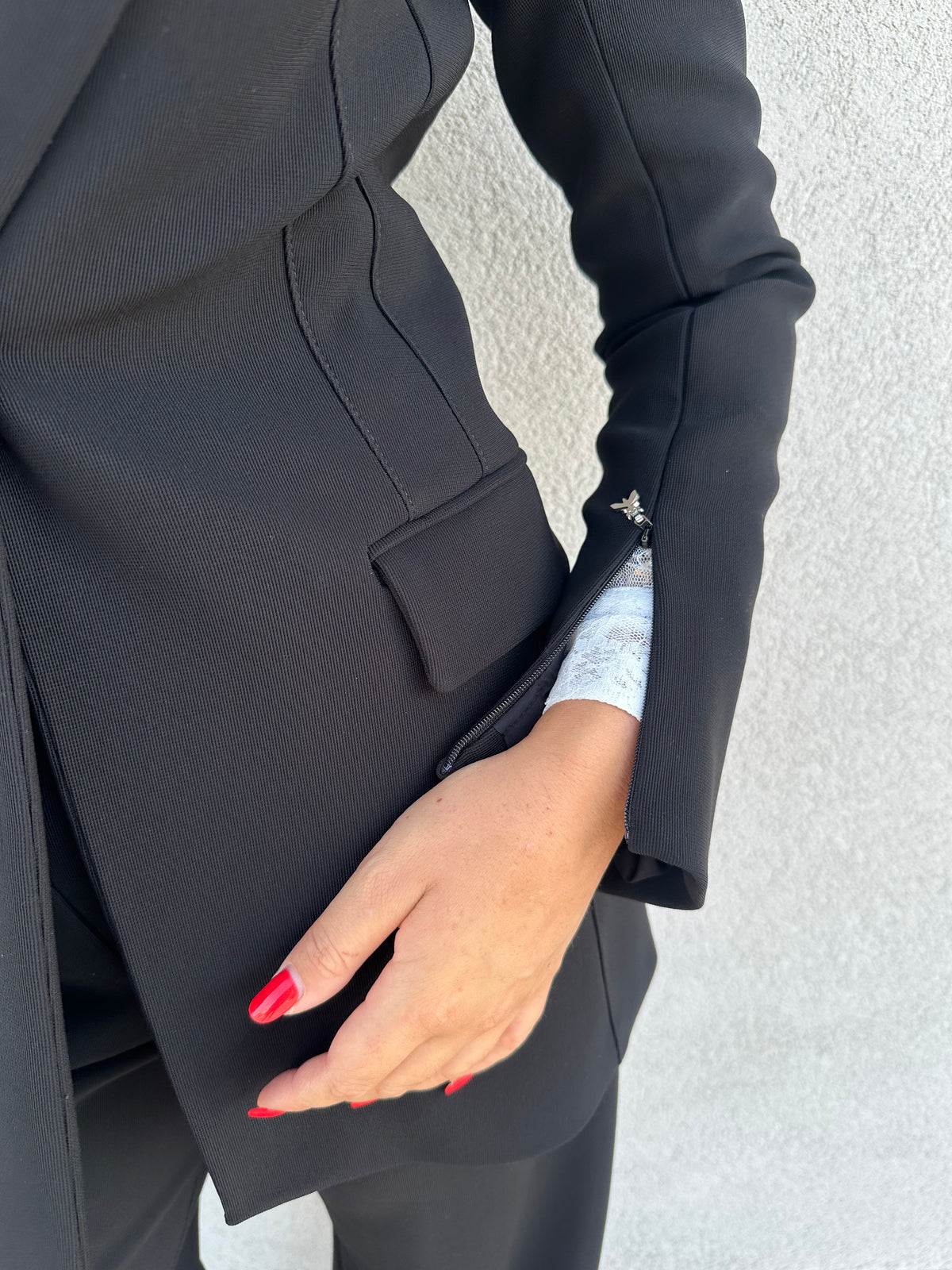 Giacca slim NERA - PATRIZIA PEPE